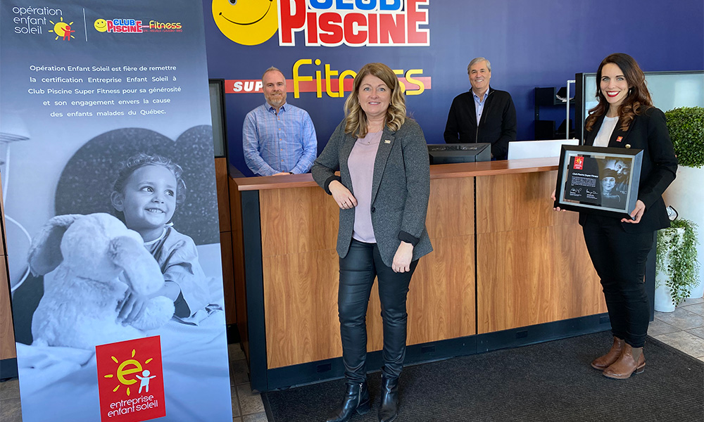 Depuis 2021, Club Piscine est maintenant certifié Entreprise Enfant Soleil.