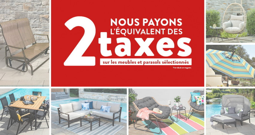 Nous payons l'équivalent des 2 taxes